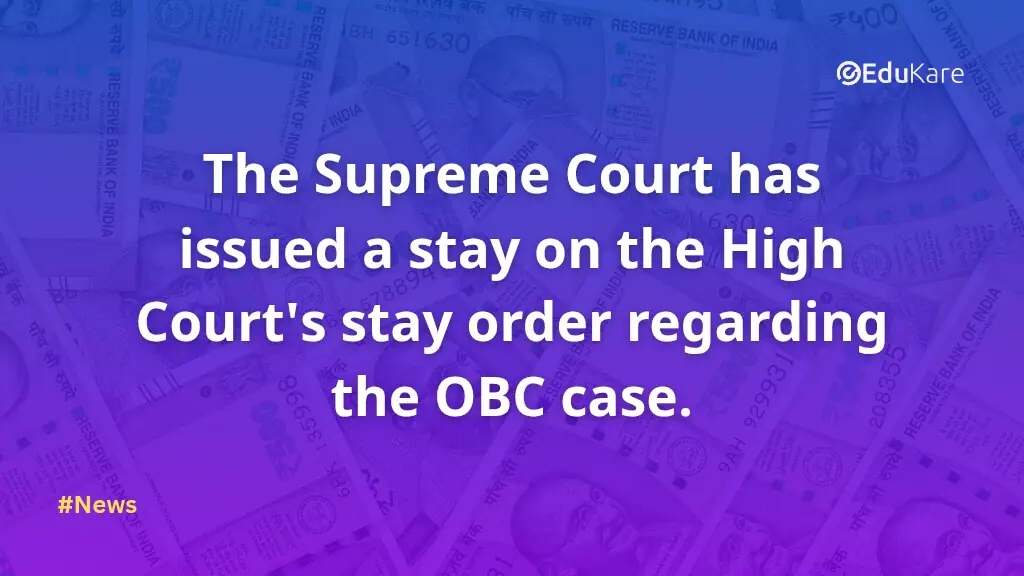 Supreme Court Obc News 28 July En The State Effectively Prevailed In The Obc Case.
